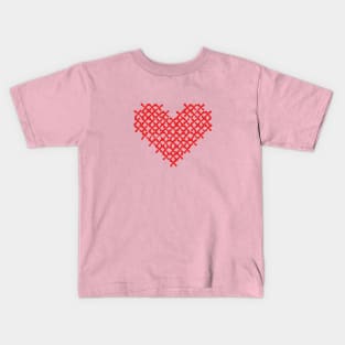 Pixel art heart Kids T-Shirt